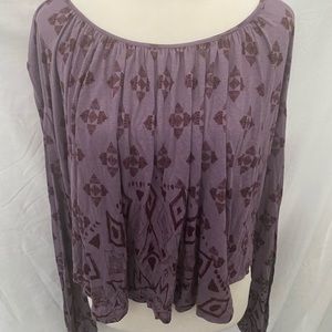 Free People purple peasant top